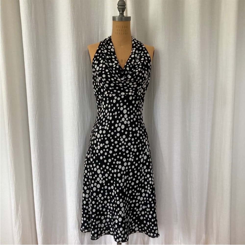 Cartise polka dot halter dress. Made in Canada